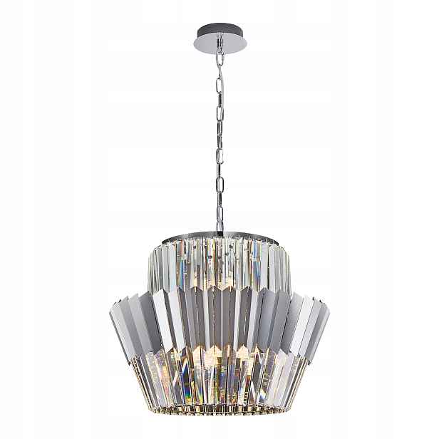 Křišťálový lustr Milagro Donna ML0416 Chrom 12xE14 55 cm Glamour