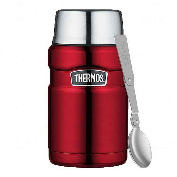 Thermos Termonádoba na oběd s termoskou a lžící 710 ml červená