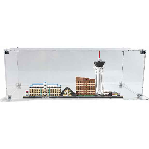 Vitrína s podstavcem Drewlandia pro stavebnici Lego 21047 Architecture Las Vegas