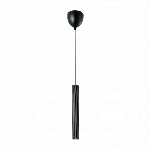 Závěsná lampa Vico s rýhovaným stínidlem černá Nordlux 1x5W max GU10
