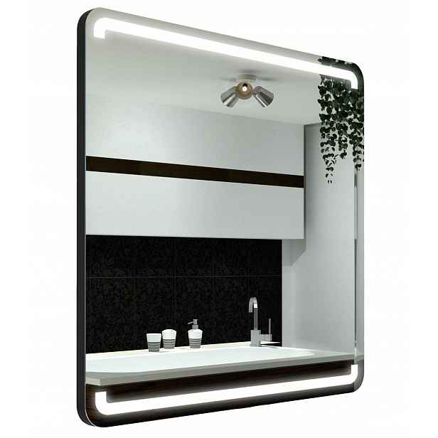 Zrcadlo Led Zaokraglone Milan Premium 100x100 cm