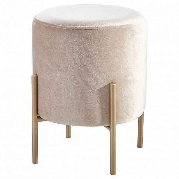 Ambia Home TABURET, kov, textil, 35/42/35 cm