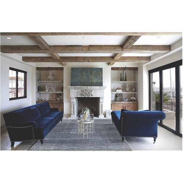Ručně vázaný kusový koberec Diamond DC-MCN Denim blue/silver, 120x170, modrá, chodba / předsíň, Diamond Carpets India