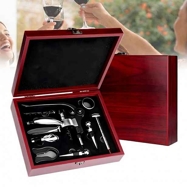 Sada Na Víno Premium Vývrtka Otvírák Na Láhve Dávkovač Teploměr Box