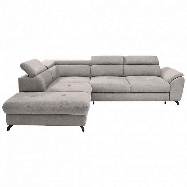 Stylife ROHOVÁ SEDAČKA, textil, šedá, světle šedá
