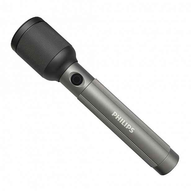 TEMU Philips 2243 Vysoce výkonná LED svítilna, 3000mAh lithiová baterie s přímým nabíjením Type-C, tělo z hliníkové slitiny, vhodná pro kempování,