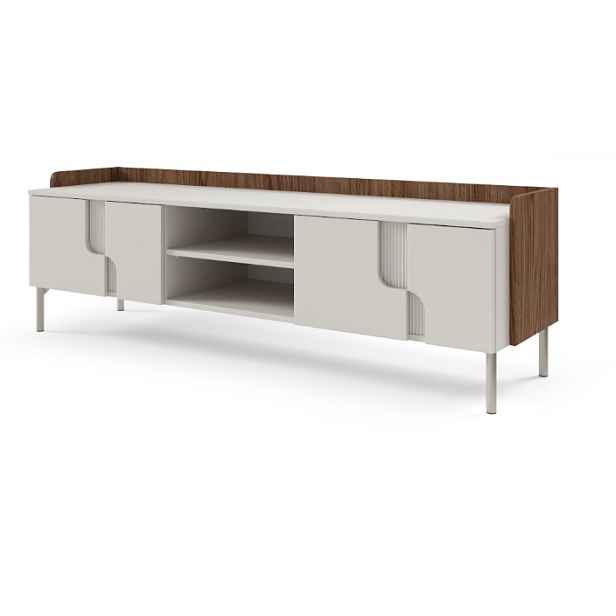 Meblar TV stolek POSITANO P10 | cashmere / ořech alba
