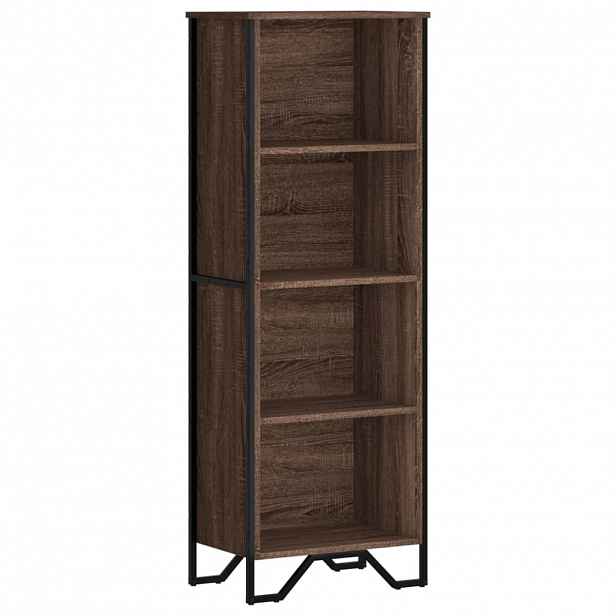 vidaXL Knihovna hnědý dub 50 x 31 x 137,5 cm kompozitní dřevo