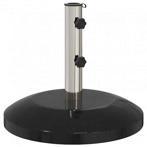 vidaXL Základna pro slunečník pro tyč 40-50 mm 26.75 kg Černá