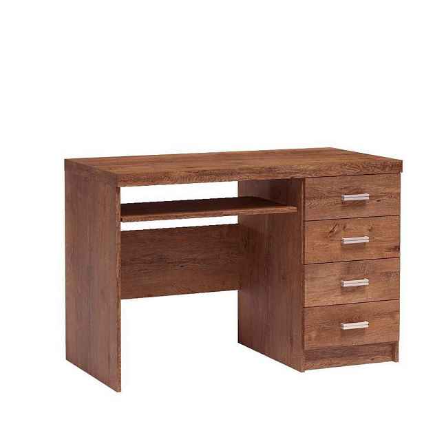 MASSENO PSACÍ STŮL ZERI, 120x60x81,5 cm, hnědý