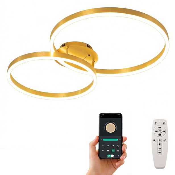 stropní svítidlo Led Zlatý lustr Stropní Svítidlo Ring Moderní do obývacího pokoje