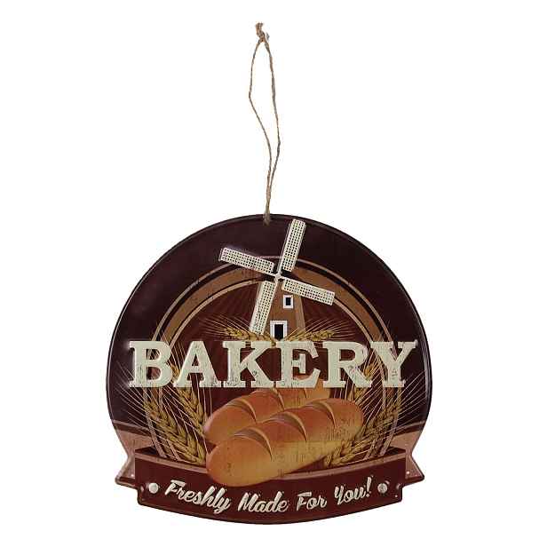 Nástěnná kovová cedule Bakery - 38*40 cm Clayre & Eef