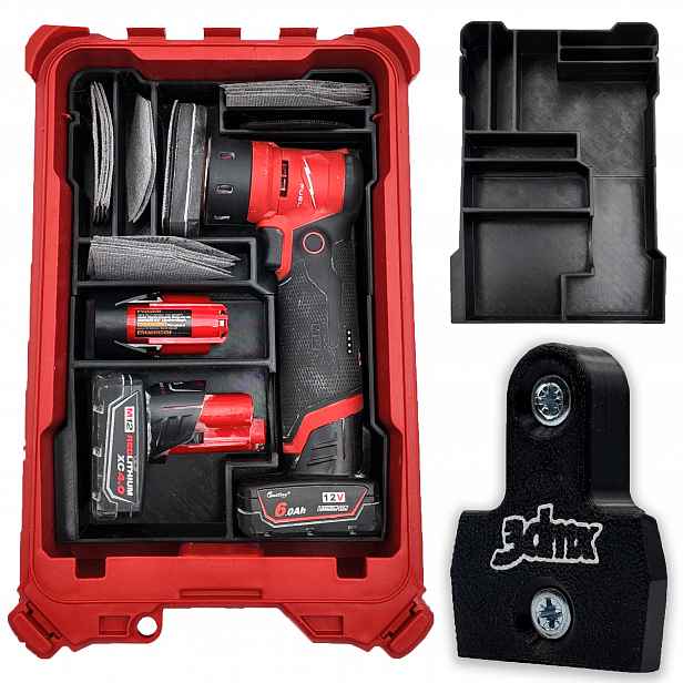 Organizér Vložka Milwaukee Packout pro M12 Fdss Bodová bruska +dárek