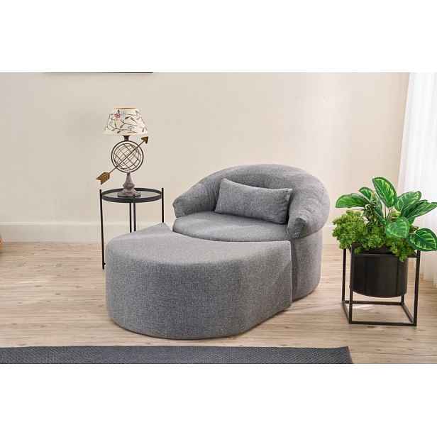 Rozkládací křeslo Pitta - Grey