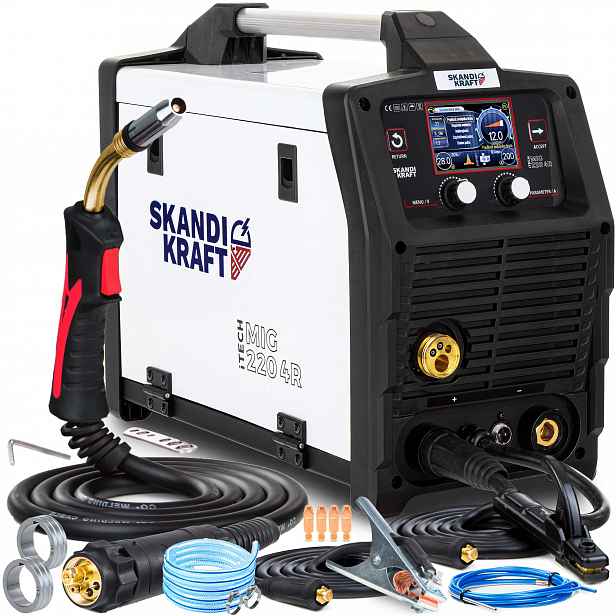 Svařovací stroj Migomat Skandi Kraft iTECH Mig 220 4R Dual Puls Synergia 230V 200A