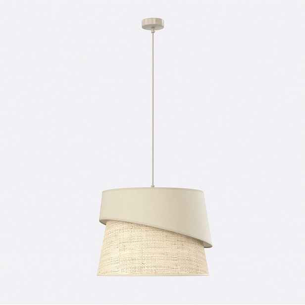 Závěsná lampa Canva 1 Mokka Rattan ratanové stínidlo E27