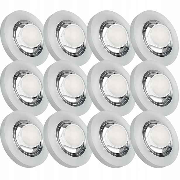 12X Skleněná Zapuštěná Lampička Velmi Silné Sklo 10W Led Žárovka