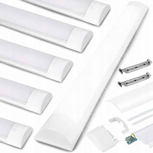 Led Lampa 120 cm Do Garáže Panel Světlovka 160W 6500K