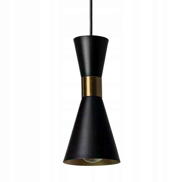 Závěsná bodová lampa zlatá černá přesýpací hodiny nad stůl ostrov bar Abruzzo