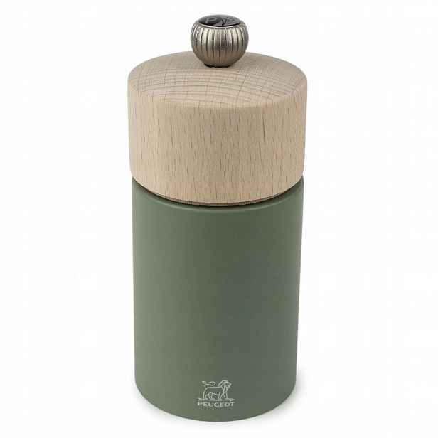 Dřevěný mlýnek na pepř Peugeot Boreal 12 cm tmavě zelený PG-48174