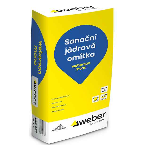 Omítka sanační webersan mono 20 kg