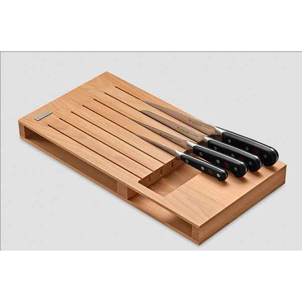 Organizér do zásuvky na nože Wüsthof 43x22 cm dřevo, na 7 nožů