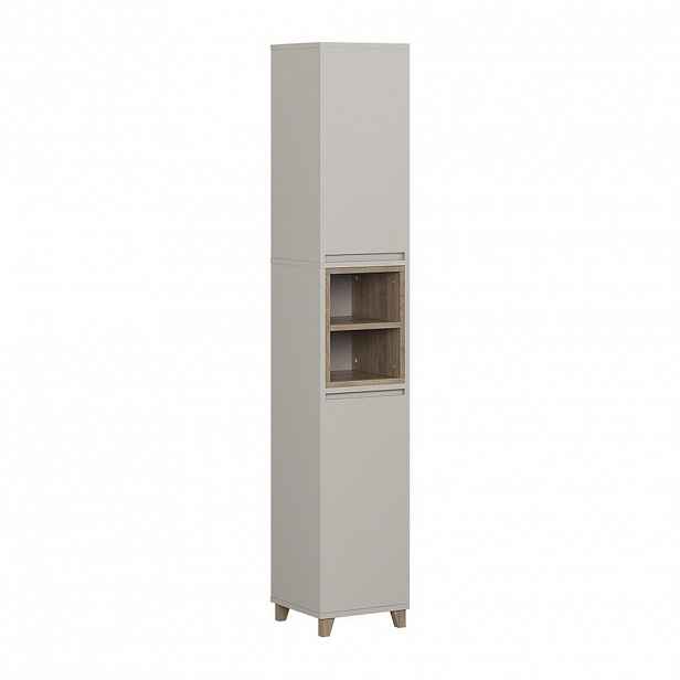 Vicco KOUPELNOVÁ SKŘÍŇKA Elnor Greige 30 x 170 cm se 2 dveřmi