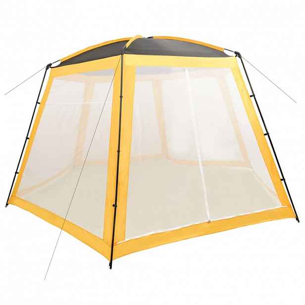 vidaXL Stan na bazén textil 500 x 433 x 250 cm žlutý