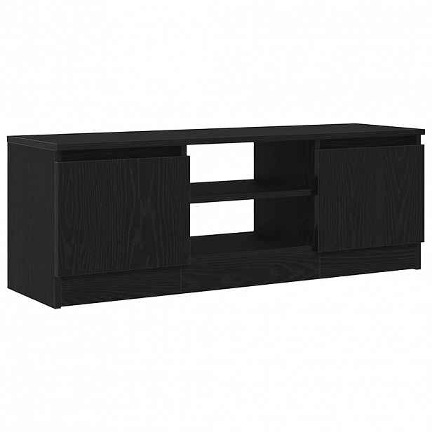 vidaXL TV skříňka Černý dub 102x30x36 cm Dřevěná konstrukce