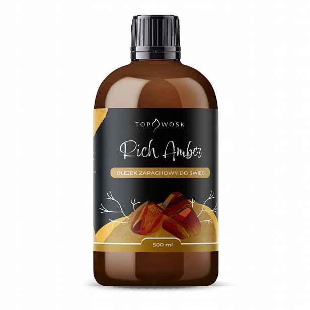 Vonný olej do svíček Rich Amber 500 ml vůně do parafínového vosku