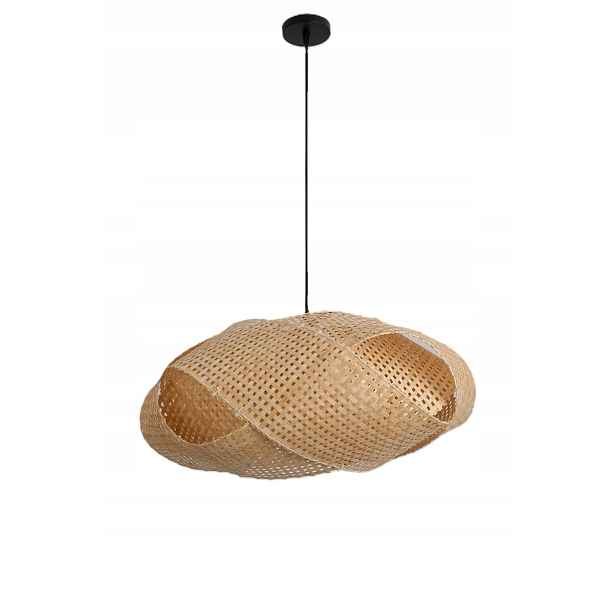 Boho Závěsná lampa Originální Pletená Přírodní 50 cm 1xE27 Stropní závěs