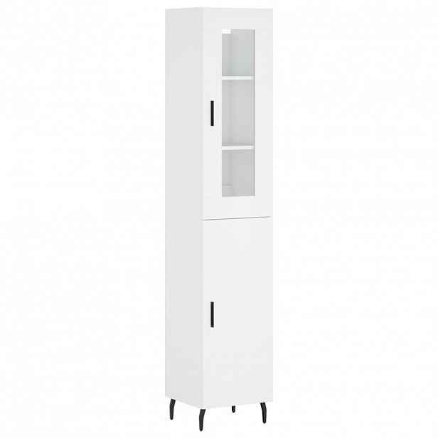vidaXL Skříň highboard bílá 34,5 x 34 x 180 cm kompozitní dřevo