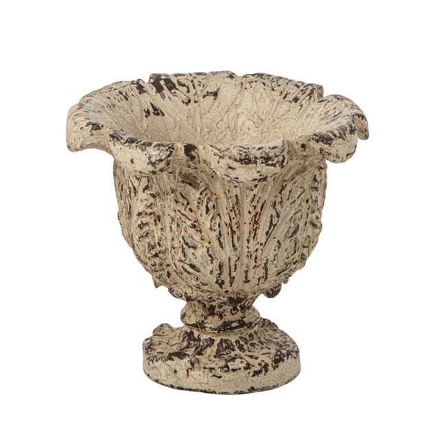 Béžový antik dekorační květináč Vintage Chateau – 31*31*27 cm J-Line by Jolipa
