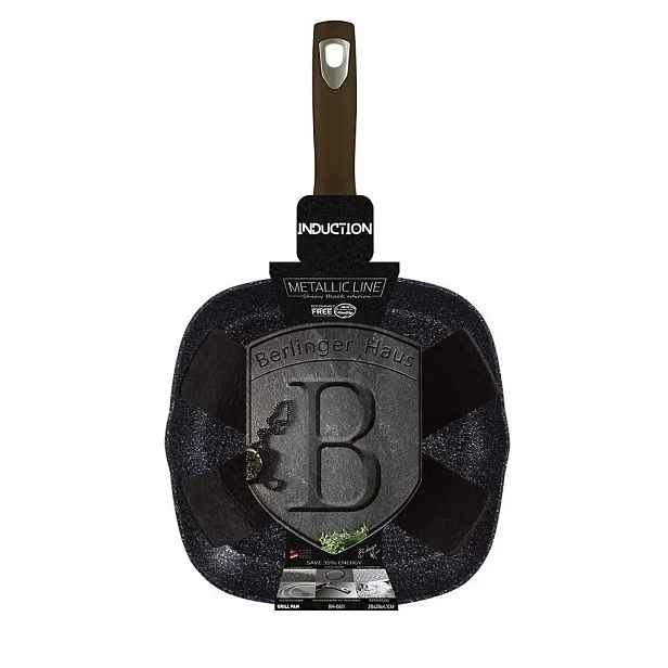 BH-6611 Grilovací pánev 28 cm Berlinger Haus Shiny Black Collection