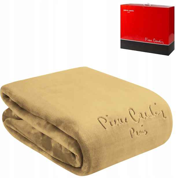 Deka Clara s vyšívaným logem Pierre Cardin Eurofirany medová 160x220
