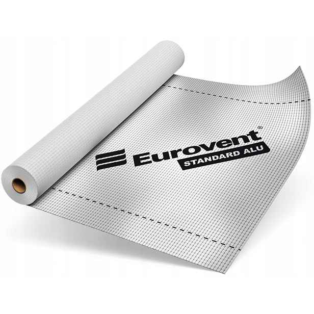Fólie Paroizolační 180g Aluminiová Vyztužená Na Podkroví Eurovent Alu 75m2