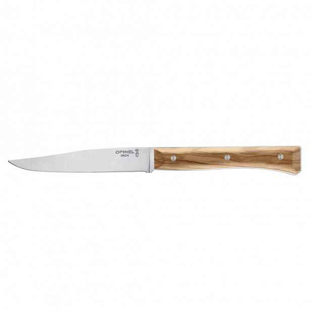 Opinel Sada stolních nožů Facette, hladká čepel, oliva, 4 ks 002498