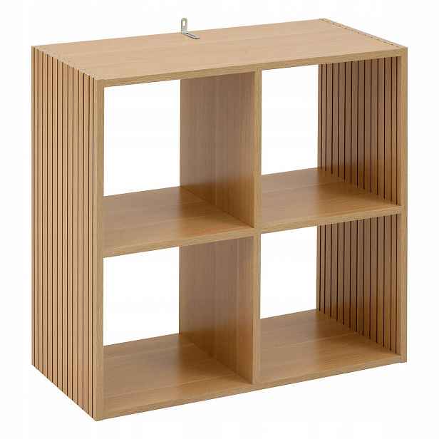Otevřený Regál Hnědý Do Obývacího Pokoje Mdf Nízký Tasso 68,5 X 32 X 68,5 CM