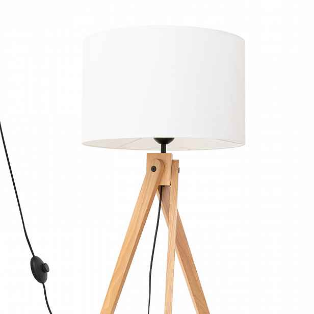 Skandinávská podlahová lampa na trojnožce Natt bílá SL.1908 Sollux