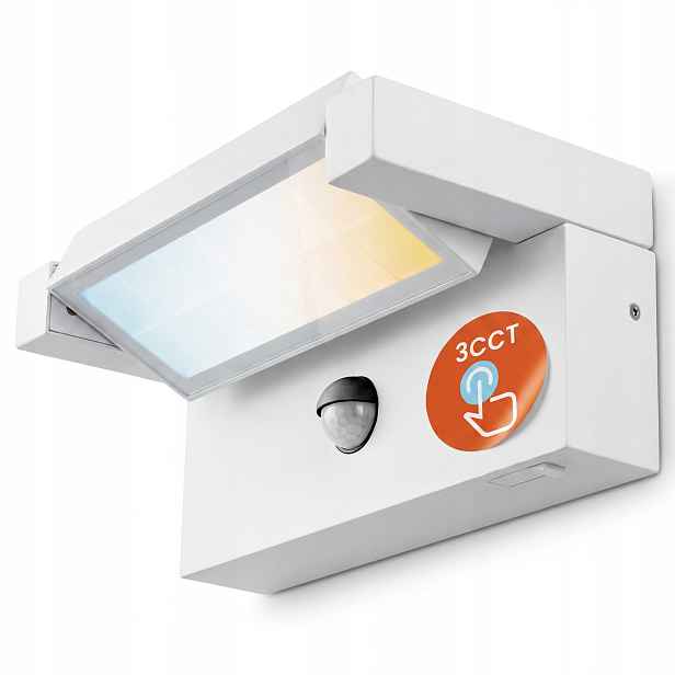 Venkovní Nástěnné Svítidlo s Pir senzorem pohybu Led Nástěnná lampa 3 barvy 25W