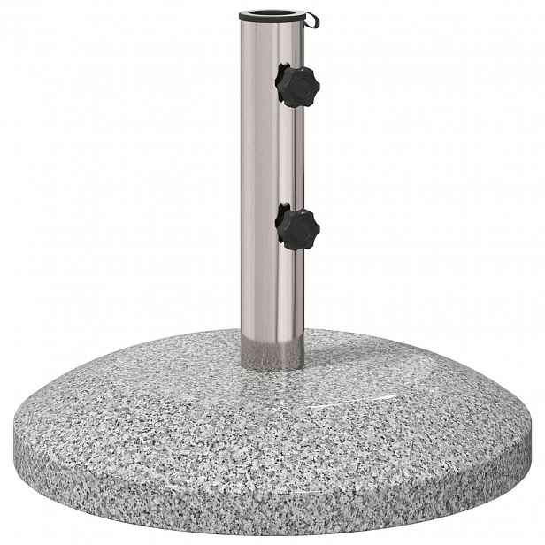 vidaXL Základna pro slunečník pro tyč 40-50 mm 26.45 kg Šedá