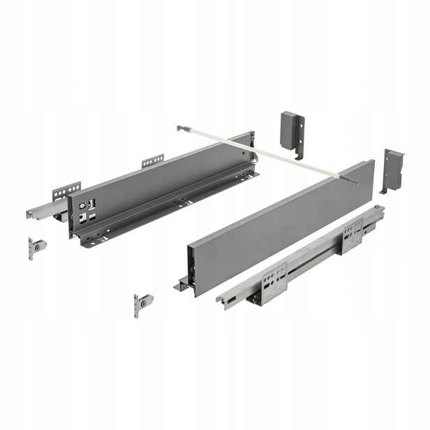 Gtv Axis Pro 450 mm Šuplík s otevíráním push-to-otevíráním, nízká, antracit H-84 P2O-KPL450A