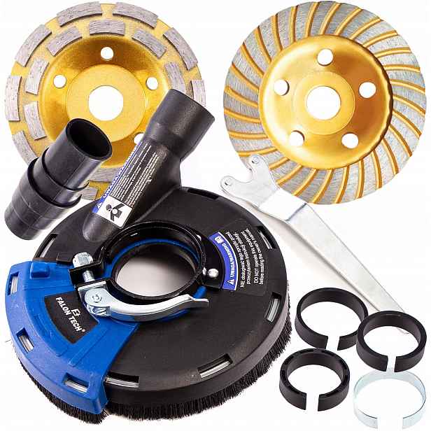 Protiprachová Odsávací Krytka Pro Brusku 115-125 mm 2 Kotouče Sada