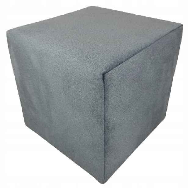 Taburet sedák 40 cm do obývacího pokoje Element velur Premium 12 barev