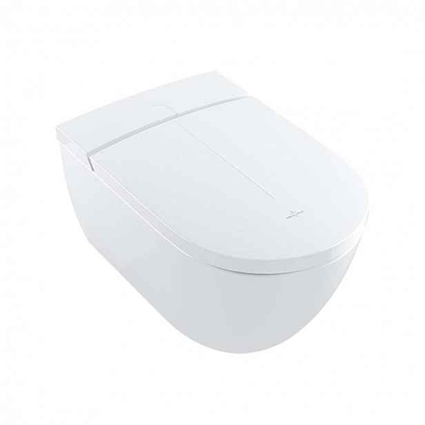 Villeroy & Boch ViClean - Elektronický bidet s keramikou, Rimless, CeramicPlus, SoftClosing, alpská bílá V0E200R1