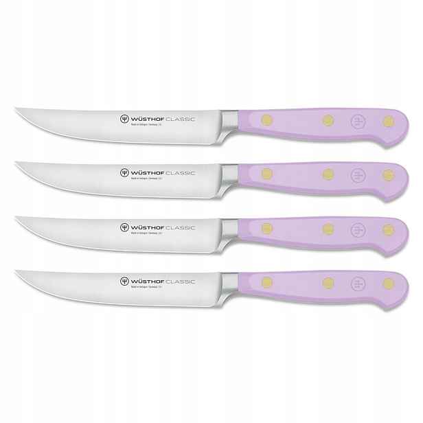 Wüsthof Sada 4 nožů na steaky Classic Colour 12 cm, Purple Yam