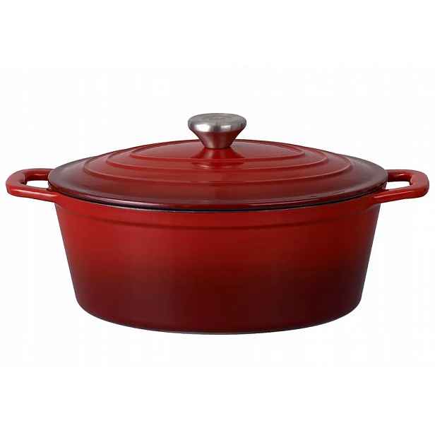 Zapékací Mísa litinový smaltovaný 4 l Mg Home Infinito červený 27 cm