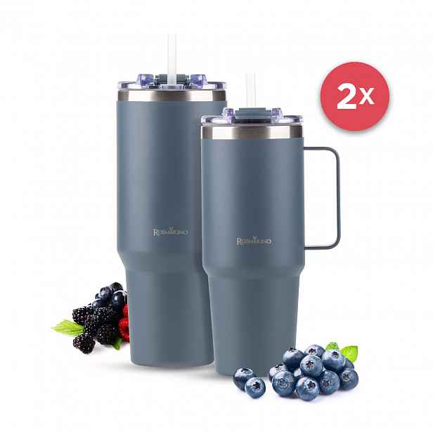 Sada 2 termohrnků Rosmarino MegaCup 1160 ml + 870 ml