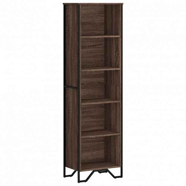 vidaXL Knihovna hnědý dub 50 x 31 x 169 cm kompozitní dřevo