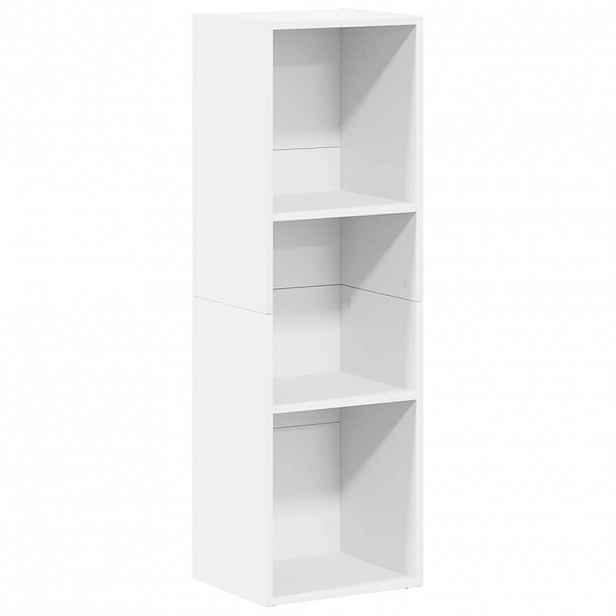 vidaXL Knihovna / TV skříňka bílá 36 x 30 x 114 cm kompozitní dřevo